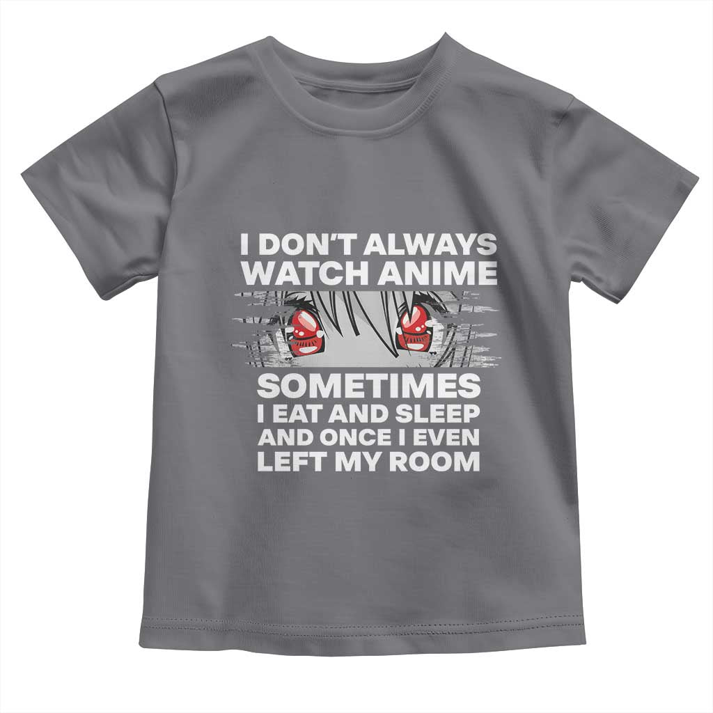 Funny Anime Lover Toddler T Shirt Japanese Kawaii Manga Otaku TS02 Charcoal Print Your Wear