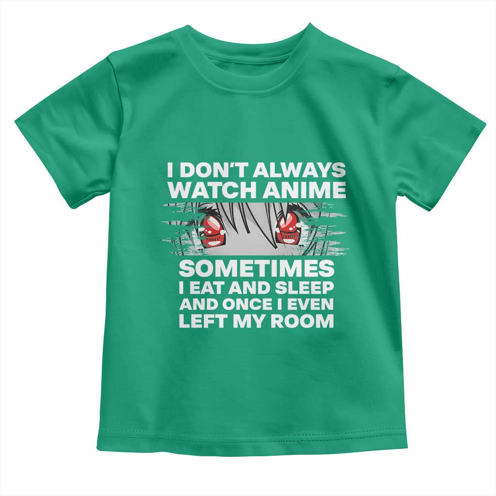 Funny Anime Lover Toddler T Shirt Japanese Kawaii Manga Otaku TS02 Irish Green Print Your Wear