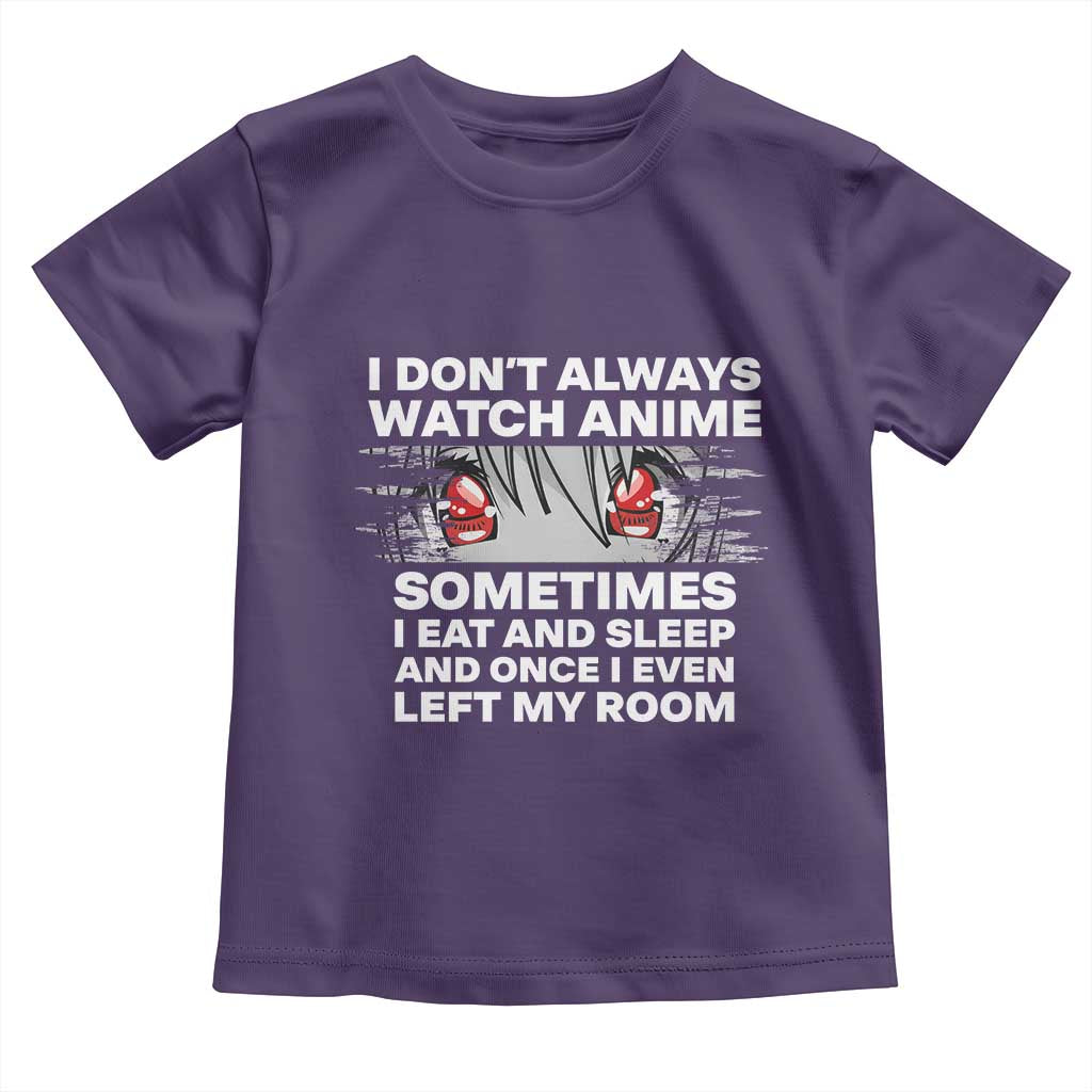 Funny Anime Lover Toddler T Shirt Japanese Kawaii Manga Otaku TS02 Purple Print Your Wear