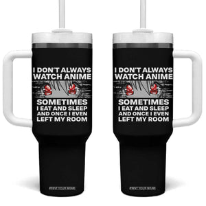 Funny Anime Lover Tumbler With Handle Japanese Kawaii Manga Otaku TS02 One Size: 40 oz Black Print Your Wear