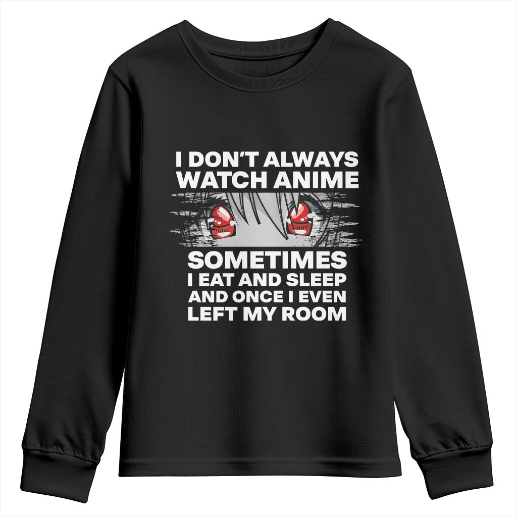 Funny Anime Lover Youth Sweatshirt Japanese Kawaii Manga Otaku TS02 Black Print Your Wear