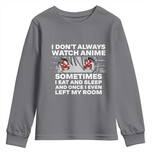 Funny Anime Lover Youth Sweatshirt Japanese Kawaii Manga Otaku TS02 Charcoal Print Your Wear