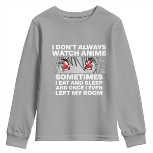 Funny Anime Lover Youth Sweatshirt Japanese Kawaii Manga Otaku TS02 Sport Gray Print Your Wear