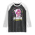 Just A Girl Who Loves Anime and Sketching Raglan Shirt Japan Kawaii Otaku Manga Lover TS02 Black White Print Your Wear