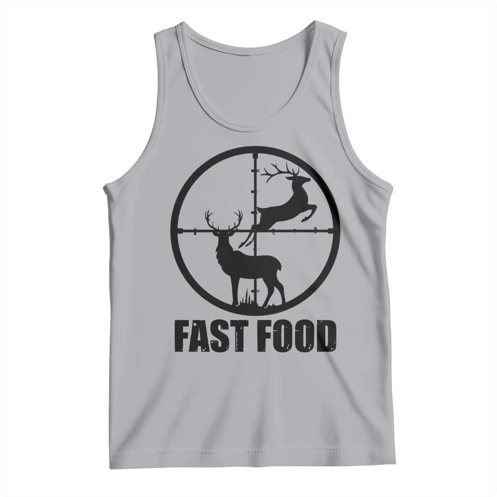 Deer Hunting Tank Top Deer Hunting Funny Hunter Fast Food Gift TS02 Athletic Heather Print Your Wear