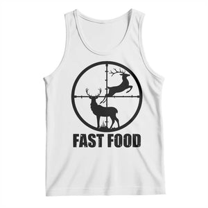 Deer Hunting Tank Top Deer Hunting Funny Hunter Fast Food Gift TS02 White Print Your Wear