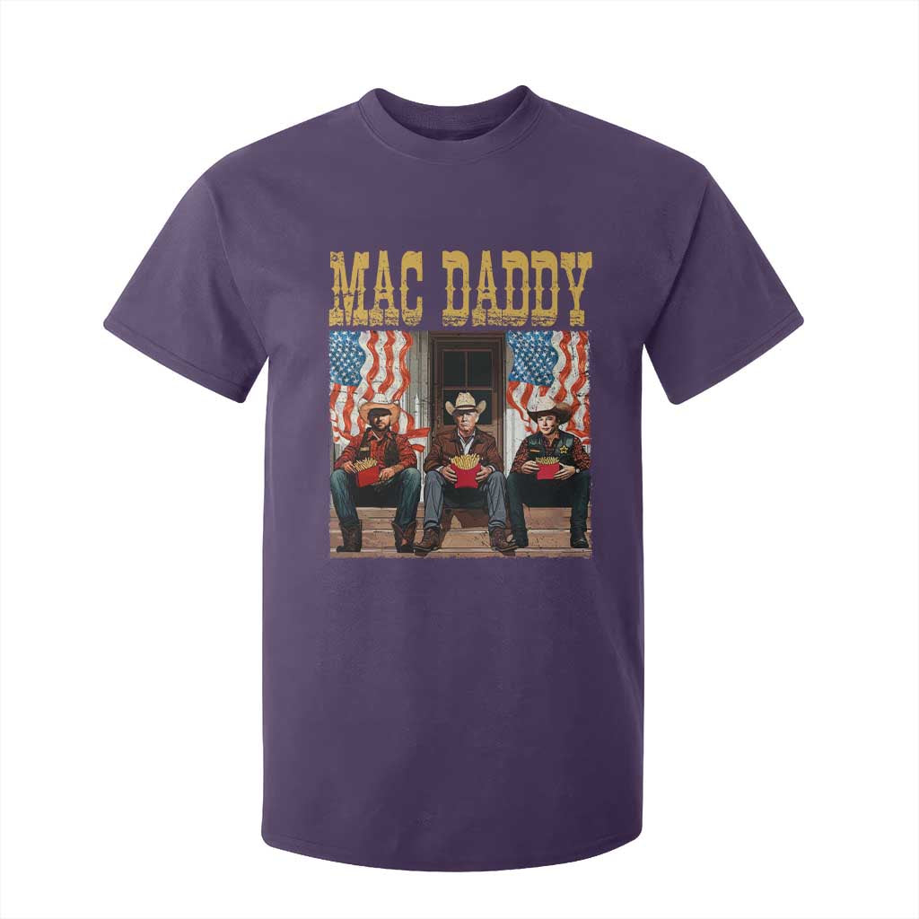 Mac Daddy T Shirt For Kid Trump Vance Elon 2025 American Flag TS02 Purple Print Your Wear