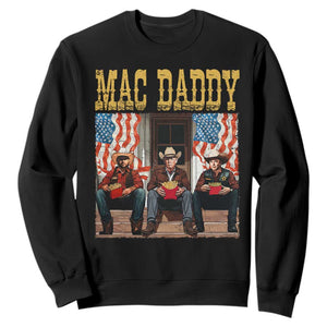 Mac Daddy Sweatshirt Trump Vance Elon 2025 American Flag TS02 Black Print Your Wear