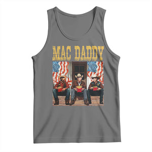 Mac Daddy Tank Top Trump Vance Elon 2025 American Flag TS02 Black Heather Print Your Wear