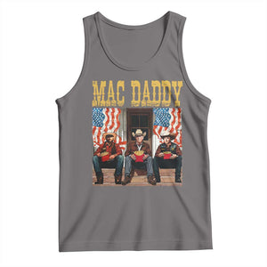 Mac Daddy Tank Top Trump Vance Elon 2025 American Flag TS02 Deep Heather Print Your Wear