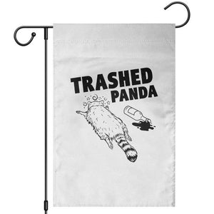 Funny Trashed Panda Garden Flag Drunk Raccoon Meme Hot Mess TS02 White Print Your Wear