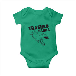 Funny Trashed Panda Baby Onesie Drunk Raccoon Meme Hot Mess TS02 Irish Green Print Your Wear
