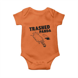 Funny Trashed Panda Baby Onesie Drunk Raccoon Meme Hot Mess TS02 Orange Print Your Wear