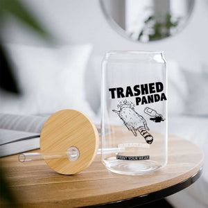 Funny Trashed Panda Glass Can Drunk Raccoon Meme Hot Mess TS02 Print Your Wear