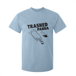 Funny Trashed Panda T Shirt For Kid Drunk Raccoon Meme Hot Mess TS02 Light Blue Print Your Wear