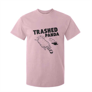 Funny Trashed Panda T Shirt For Kid Drunk Raccoon Meme Hot Mess TS02 Light Pink Print Your Wear