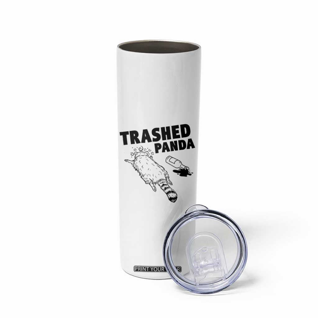 Funny Trashed Panda Skinny Tumbler Drunk Raccoon Meme Hot Mess TS02 Print Your Wear