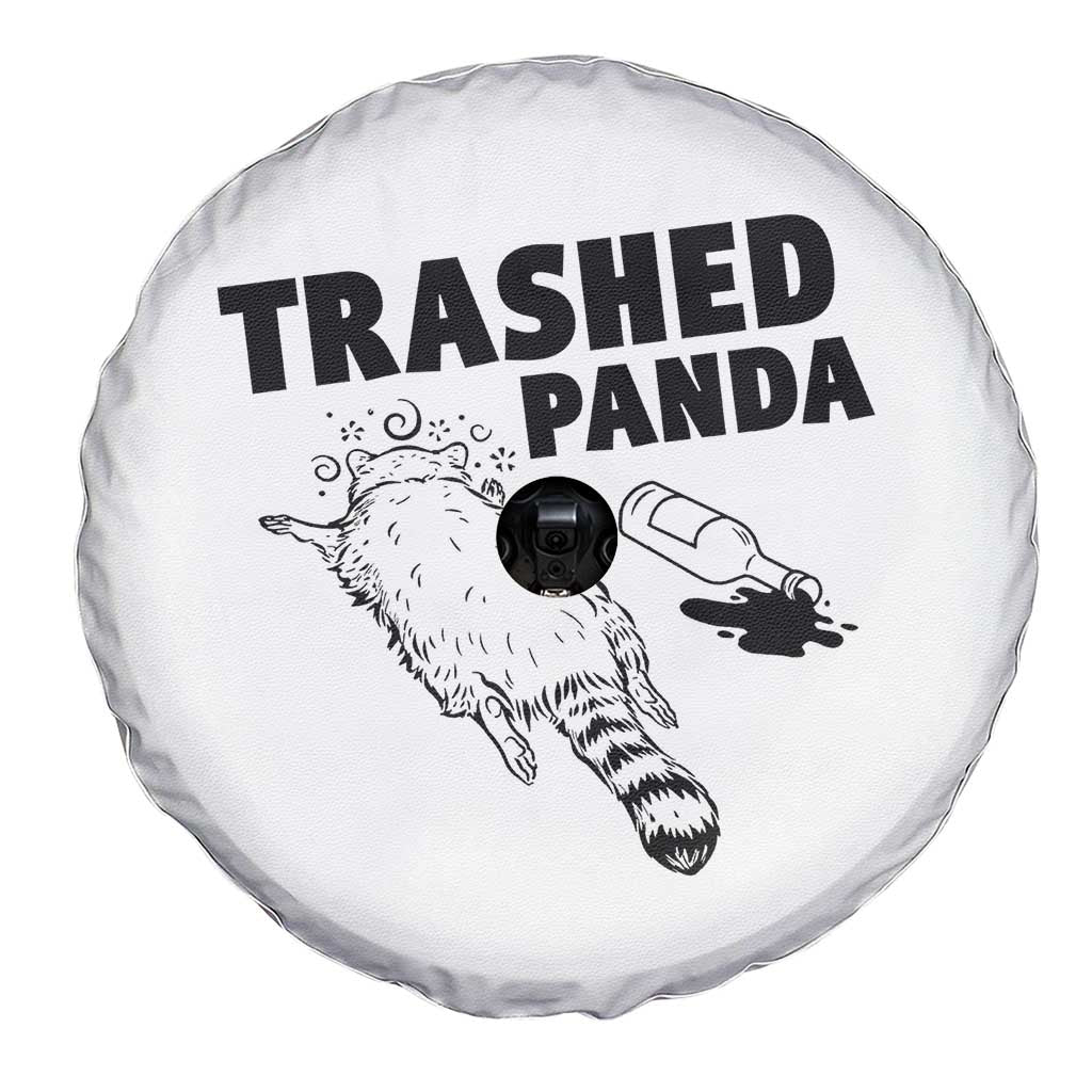 Funny Trashed Panda Spare Tire Cover Drunk Raccoon Meme Hot Mess TS02 Print Your Wear