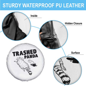 Funny Trashed Panda Spare Tire Cover Drunk Raccoon Meme Hot Mess TS02 Print Your Wear