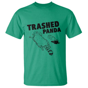 Funny Trashed Panda T Shirt Drunk Raccoon Meme Hot Mess TS02 Irish Green Print Your Wear