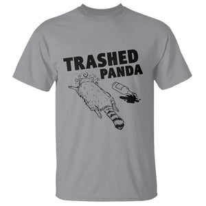 Funny Trashed Panda T Shirt Drunk Raccoon Meme Hot Mess TS02 Sport Gray Print Your Wear