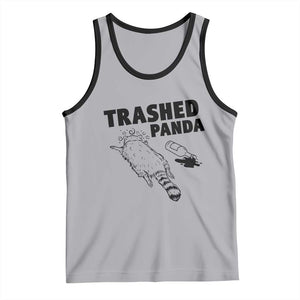 Funny Trashed Panda Tank Top Drunk Raccoon Meme Hot Mess TS02 Athletic Heather Black Print Your Wear