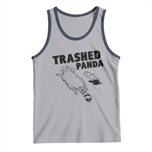 Funny Trashed Panda Tank Top Drunk Raccoon Meme Hot Mess TS02 Athletic Heather Navy Print Your Wear