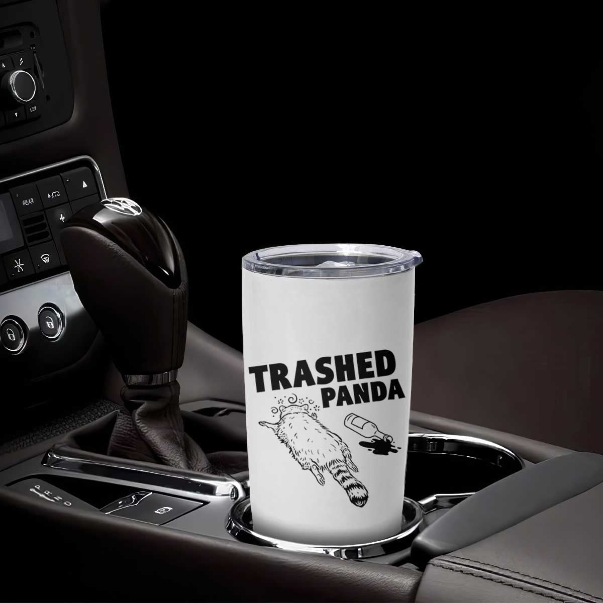 Funny Trashed Panda Tumbler Cup Drunk Raccoon Meme Hot Mess TS02 Print Your Wear