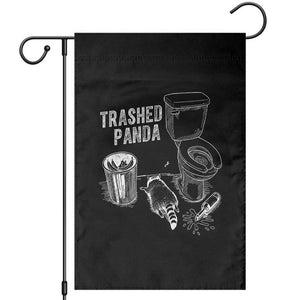 Funny Trashed Panda Garden Flag Drunk Raccoon in Toilet Meme Hot Mess TS02 Black Print Your Wear