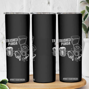 Funny Trashed Panda Skinny Tumbler Drunk Raccoon in Toilet Meme Hot Mess TS02 Print Your Wear
