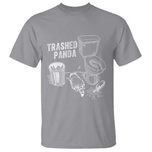 Funny Trashed Panda T Shirt Drunk Raccoon in Toilet Meme Hot Mess TS02 Sport Gray Print Your Wear