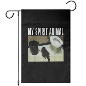 Funny Trashed Panda My Spirit Animal Garden Flag Drunk Raccoon in Toilet Meme Hot Mess TS02 Black Print Your Wear