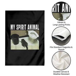 Funny Trashed Panda My Spirit Animal Garden Flag Drunk Raccoon in Toilet Meme Hot Mess TS02 Print Your Wear