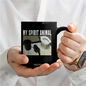 Funny Trashed Panda My Spirit Animal Coffee Mug Drunk Raccoon in Toilet Meme Hot Mess TS02 Print Your Wear