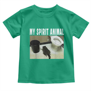 Funny Trashed Panda My Spirit Animal Toddler T Shirt Drunk Raccoon in Toilet Meme Hot Mess TS02 Irish Green Print Your Wear