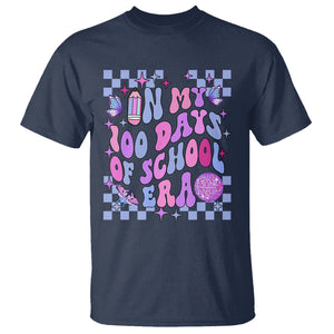In My 100 Days of School Era T Shirt Retro Groovy TS02 Navy Printyourwear