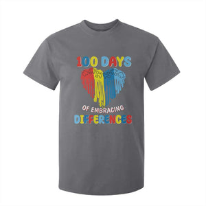 100 Days of School IEP T Shirt For Kid Embrace Differences Neurodiversity Autism ADHD Awareness TS02 Charcoal Printyourwear