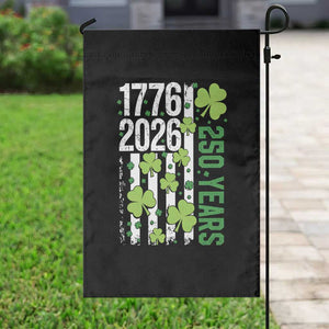 Irish American 250 Years 1776 2026 Patriotic Shamrock Garden Flag St Patricks Day Ameria 250th Anniversary TS02 Print Your Wear