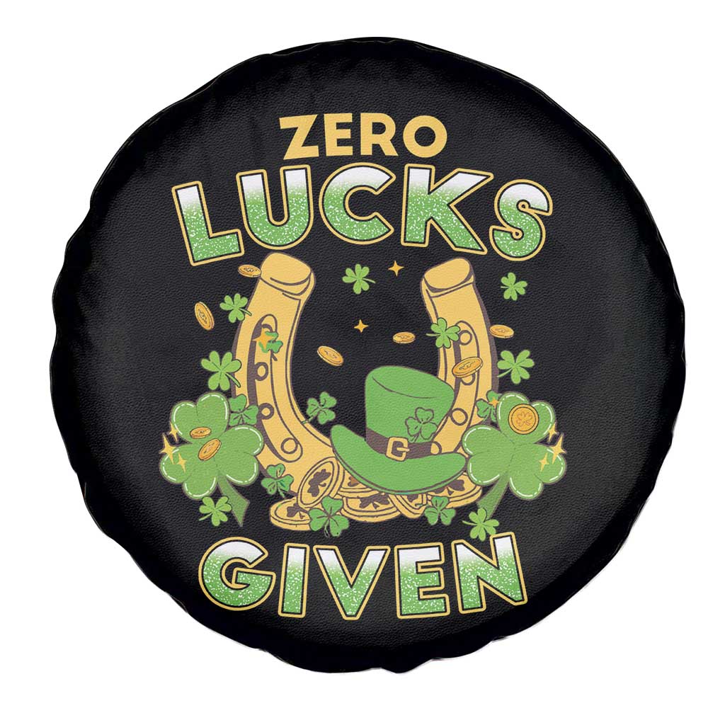 Funny St Patricks Day Spare Tire Cover Zero Lucks Given Irish Shamrock TS02 Print Your Wear