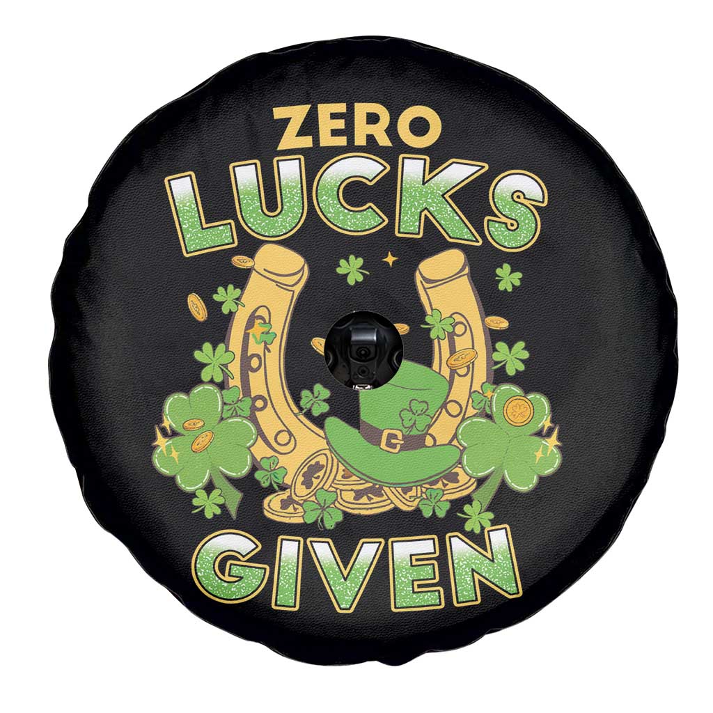 Funny St Patricks Day Spare Tire Cover Zero Lucks Given Irish Shamrock TS02 Print Your Wear