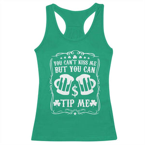 Funny St Patricks Day Racerback Tank Top Lucky Shamrock Waitress Bartender Waiter TS02 Irish Green Print Your Wear