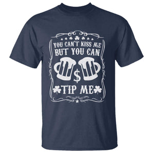 Funny St Patricks Day T Shirt Lucky Shamrock Waitress Bartender Waiter TS02 Navy Print Your Wear