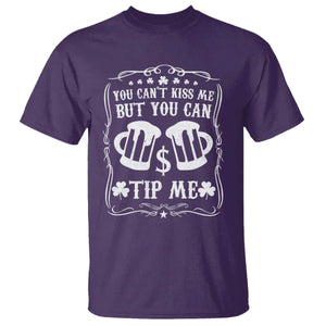 Funny St Patricks Day T Shirt Lucky Shamrock Waitress Bartender Waiter TS02 Purple Print Your Wear