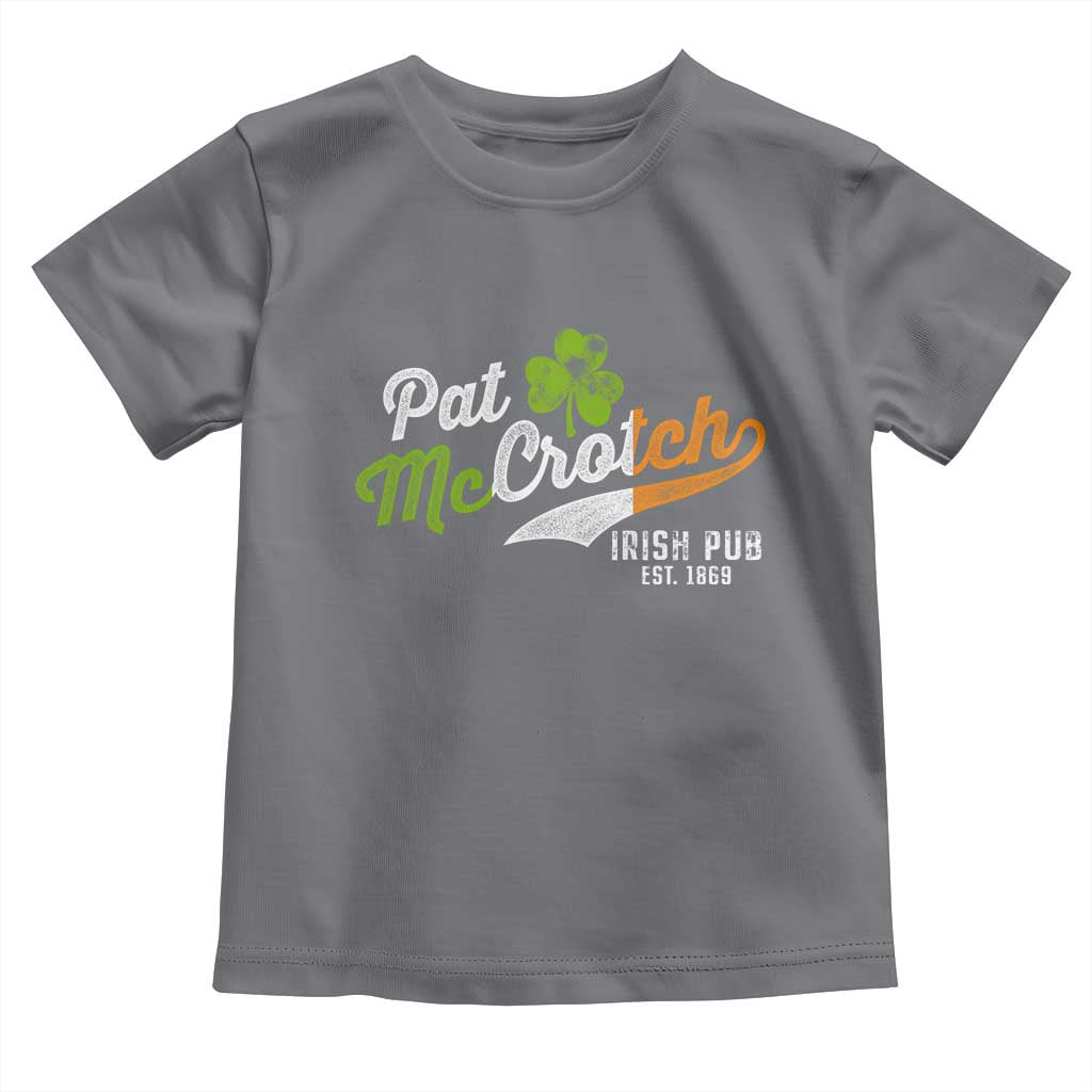 Funny St Patricks Day Toddler T Shirt Pat McCrotch Irish Adult Humor TS02 Charcoal Print Your Wear