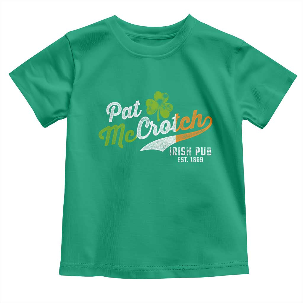 Funny St Patricks Day Toddler T Shirt Pat McCrotch Irish Adult Humor TS02 Irish Green Print Your Wear