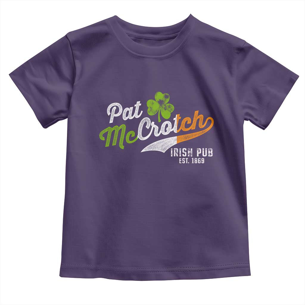Funny St Patricks Day Toddler T Shirt Pat McCrotch Irish Adult Humor TS02 Purple Print Your Wear