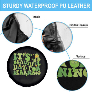 Funny St Patricks Day Spare Tire Cover It's Beautiful Day For Learning Students TS02 Print Your Wear