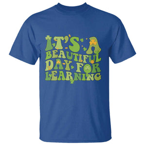 Funny St Patricks Day T Shirt It's Beautiful Day For Learning Students TS02 Royal Blue Print Your Wear