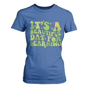 Funny St Patricks Day T Shirt For Women It's Beautiful Day For Learning Students TS02 Royal Blue Print Your Wear