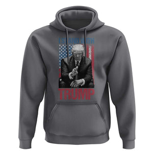 Trump 2024 Hoodie I Stand With President 45 47 Supporter American Flag TS02 Charcoal Print Your Wear